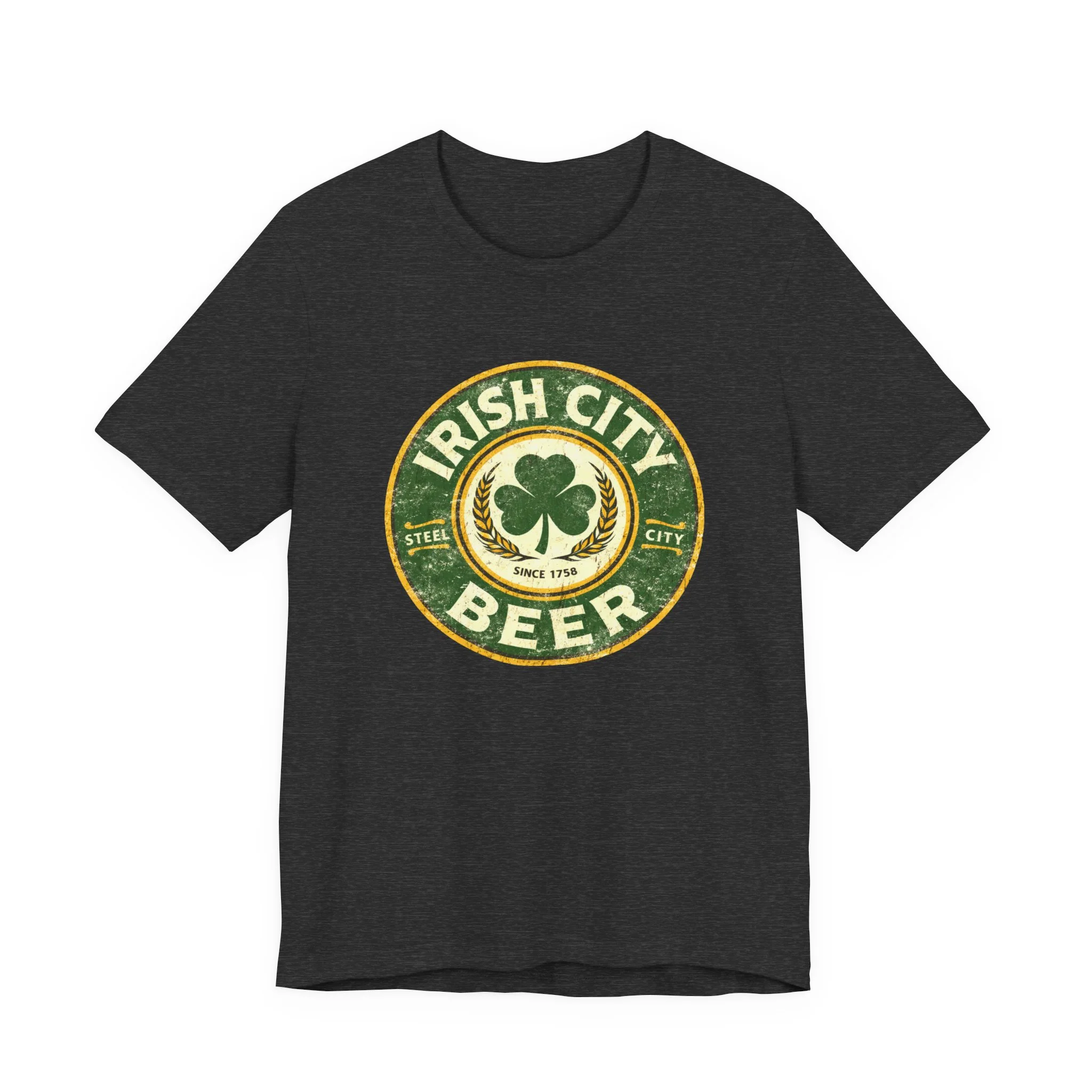 Irish City Beer - Unisex Jersey Short Sleeve Tee - Image 3