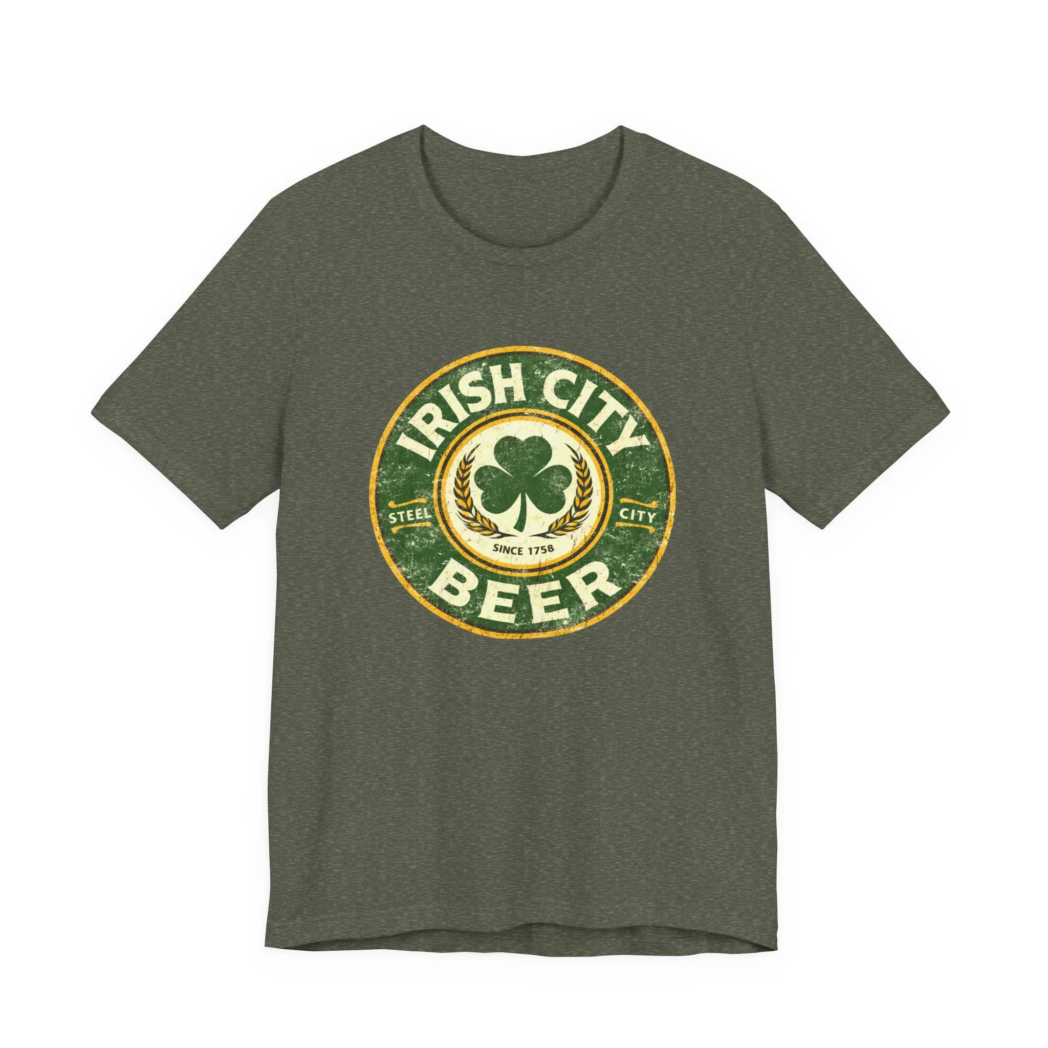 Irish City Beer - Unisex Jersey Short Sleeve Tee - Image 7
